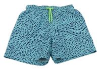 Světlemodré plážové kraťasy se žraloky H&M