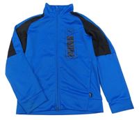 Cobaltově modro-černá propínací sportovní mikina s logem PUMA