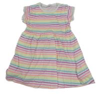 Bielo-farebné pruhované šaty ZEEMAN