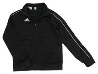 Černá thermo propínací mikina Adidas