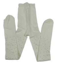 Bílé punčocháče s kamínky PRIMARK