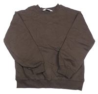 Tmavohnedá tepláková mikina H&M