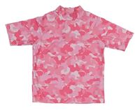 Růžové army UV tričko s jednorožci ThreadCub