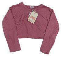 Nové - Staroružové svetrové bolerko Crafted