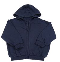 Tmavomodrá prepínaci oversize mikina s kapucňou George