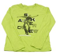 Limetkové tričko so skateboardistou Y.F.K.