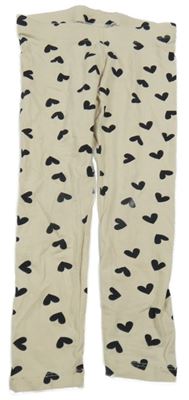 Béžové legíny so srdiečkami Lupilu