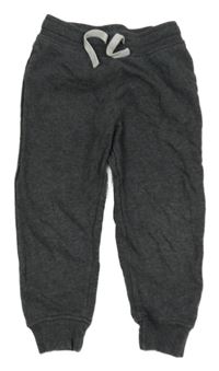 Tmavosivé melírované tepláky H&M