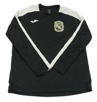 Čierno-biele športové tričko s potlačou Joma