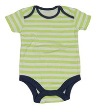 Limetkovo-biele pruhované body Tu