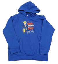 Modrá mikina s Hasičem Samem a kapucňou AWDis