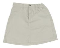 Biela rifľová sukňa H&M