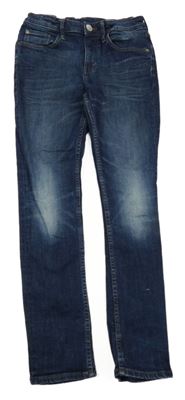 Tmavomodré skinny fit rifle H&M