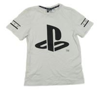 Bílé tričko s logem PlayStation