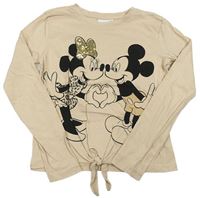 Smotanové tričko s Mickeym a Minnie Disney