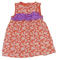 Lososovo-lila kvetované šaty S. Oliver