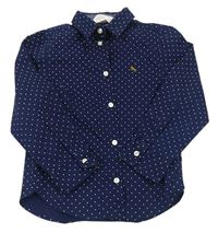 Tmavomodrá puntíkatá košile H&M