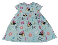 Světlemodré šaty s Minnie Disney