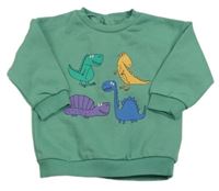 Zelená mikina s dinosaurami M&S