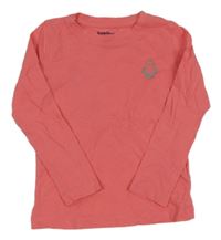 Ružové tričko s tučňákem zn. Lupilu