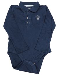 Tmavomodré body s golierikom F&F