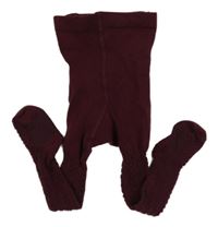 Vínové vzorované pančuchy H&M