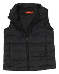 Čierna šušťáková zateplená vesta