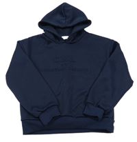 Tmavomodrá športová mikina s kapucňou Christian Lacroix