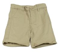 Světlebéžové plátěné chino kraťasy Denim Co.