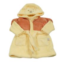 Žluto-červený plyšový župan s kapucí - Pú Disney