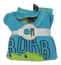 Nové - modré fleecové pyžamo s dinosaury dunnes 