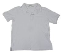 Biele polo tričko H&M