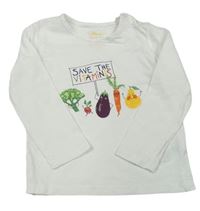 Biele tričko so zeleninou TCM