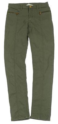 Khaki skinny rifle so zipy H&M