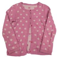 Ružový bodkovaná ý prepínaci sveter Mothercare