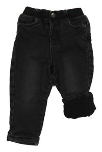 Tmavošedé podšité teplákové rifle s úpletovým pasem Orchestra 