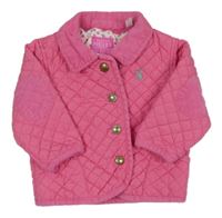 Růžová prošívaná šusťáková jarní bunda Joules