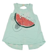 Světlemodrý top s melounem Zara