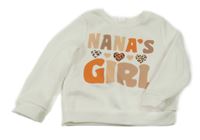 Biela mikina s nápisom Shein