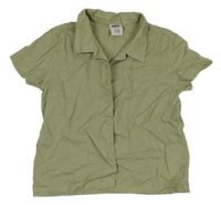 Khaki lněná košile Lily & Dan