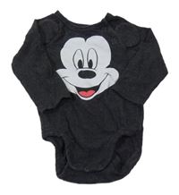 Tmavošedé body s Mickeym H&M