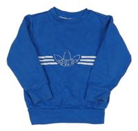 Modrá mikina s logom Adidas