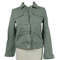 Dámska khaki košeľová crop bunda Roman