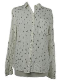 Dámska biela blúzka s obrázkami C&A