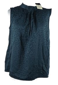 Nové - Dámská tmavomodrá vzorovaná halenka TU 