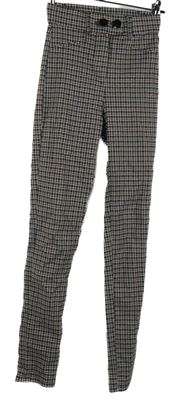 Dámske čierno-hnedé vzorované tregíny Primark vel. 32