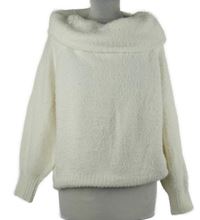 Dámský smetanový svetr s komínovým límcem H&M