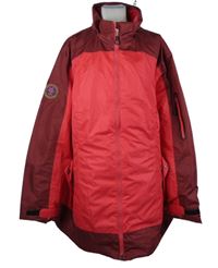 Dámská jahodovo-vínová šusťáková outdoorová jarní bunda Bonprix vel. 54 