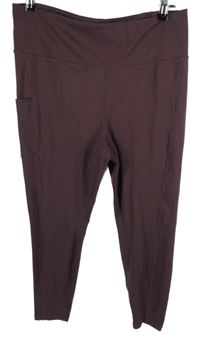 Dámské vínové sportovní legíny H&M