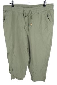 Dámské světlekhaki capri kalhoty Infinity 